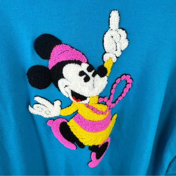Vintage 80's Comic Relief Minnie Mouse Crewneck Sweatshirt Size Large - Picture 2 of 7